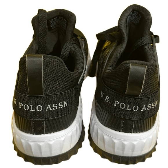 US Polo Assn Womens Size 6W Black OSLO-K Casual Running Sneakers Shoes - Picture 5 of 7